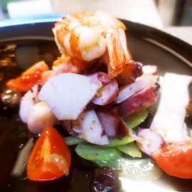 Insalata di mare con verdure